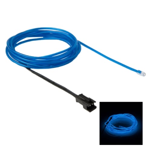 Neon Wire for bil - 2m vanntett Blå farge