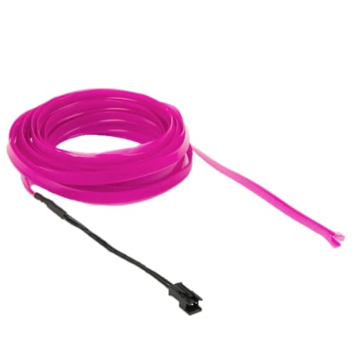 Neon Wire Flat for bil - 5 m vanntett Lilla farge