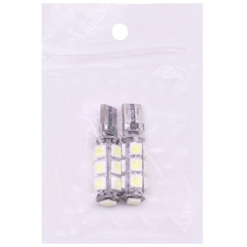 LED diode-lampe T10/W5W 2,5W 13 LED 5050 SMD CANBUS Hvit farge - 2 Pakk