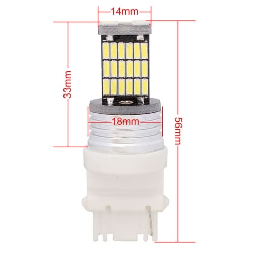 LED diode-lampe T25 / 1356 9W 450LM 45 LED - Hvit lysfarge