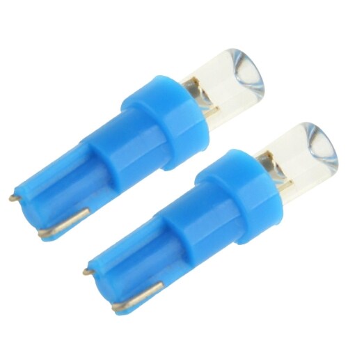 LED Diode-lampe T5 / W2x4.6d - Blå farge - 2 Pakk