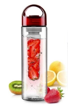 Flaske med fruktkolbe - Rød design
