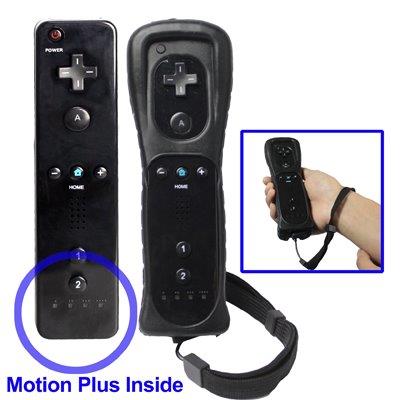 Wiimote Håndkontroll med innebygd Motionplus - Sort