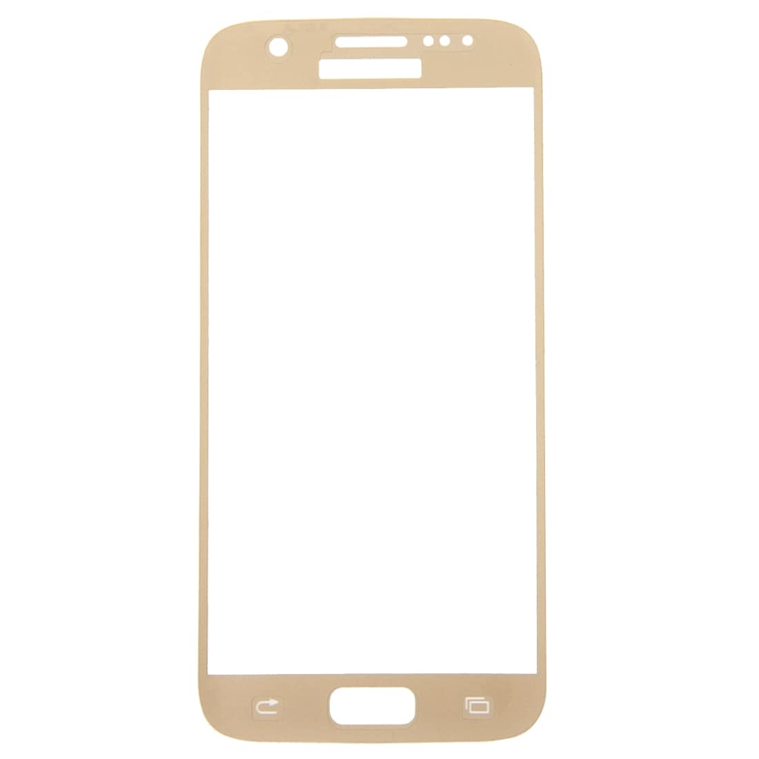 Glassbekyttelse til Samsung Galaxy S7 - Gull