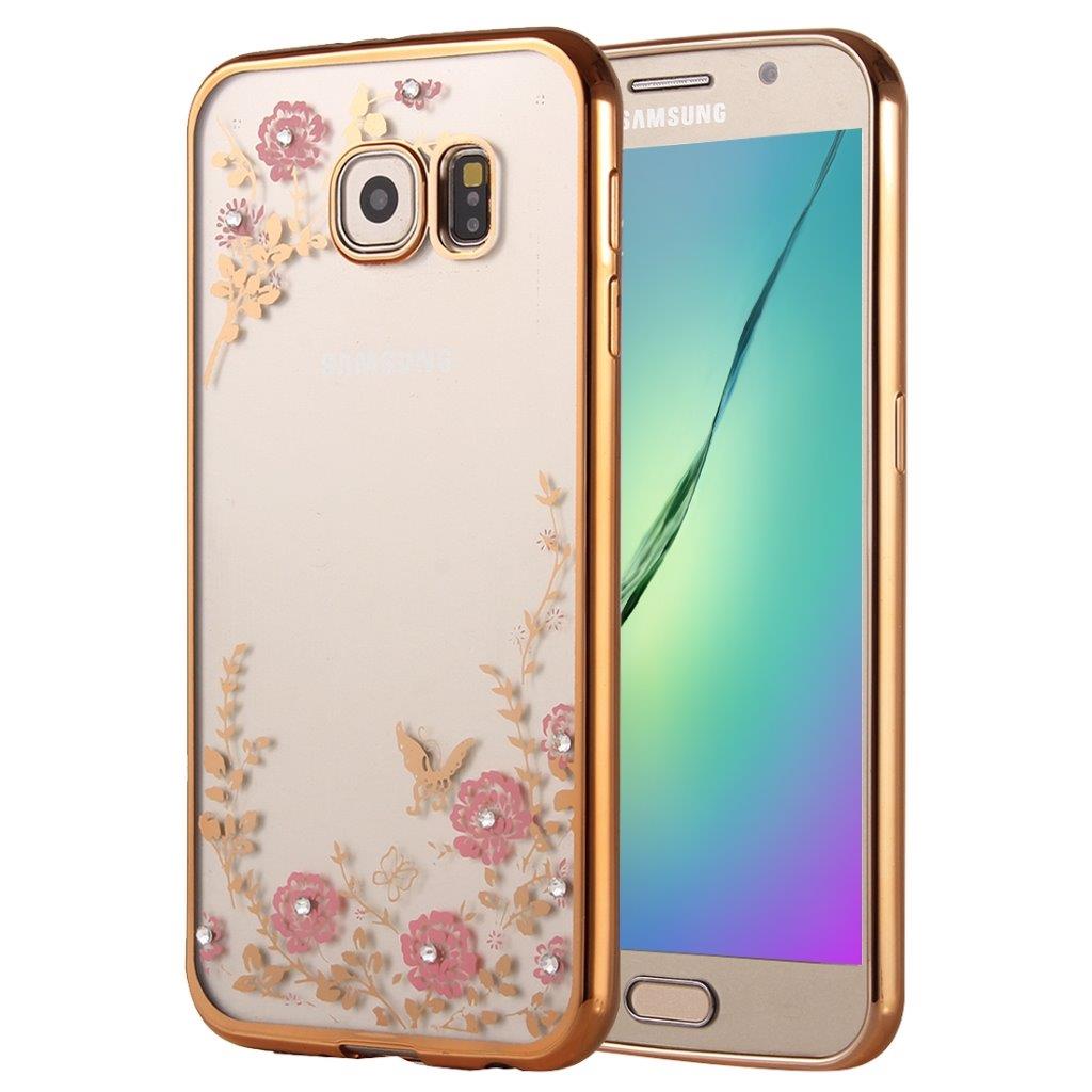 Skall Samsung Galaxy A3 2016 / A310 - Gold Flower