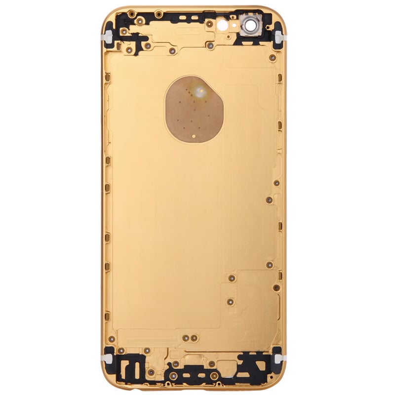 Komplett skall iPhone 6 - Batteriluke / Simkortsholder / Taster - Gull