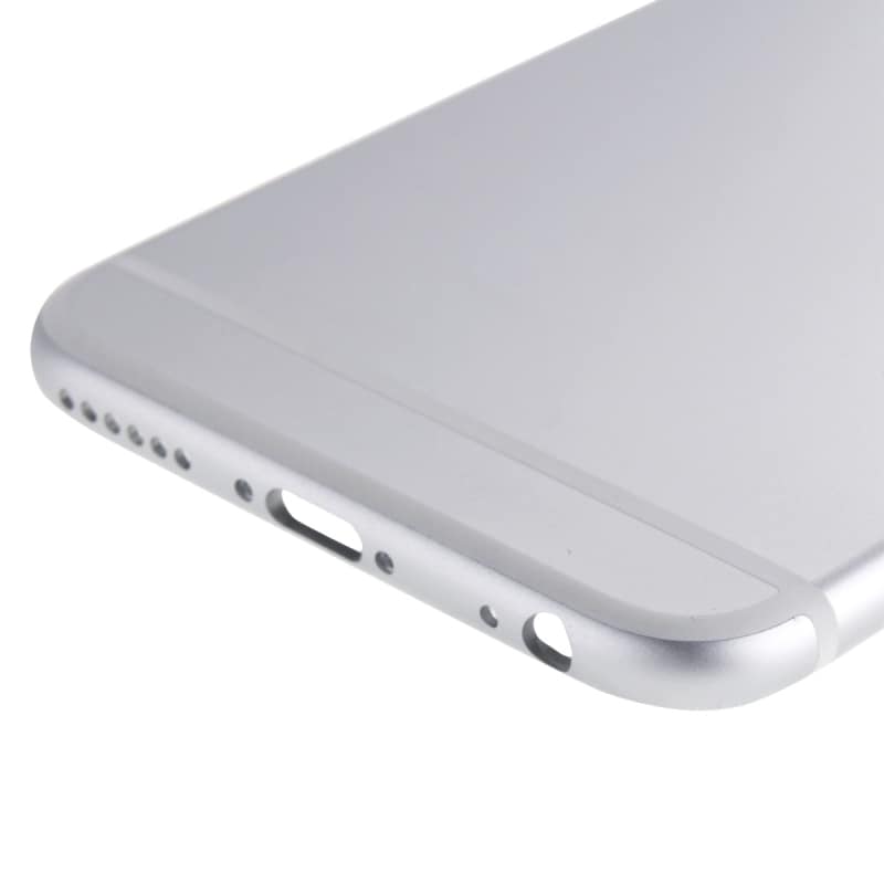Komplett skall iPhone 6 - Batteriluke / Simkortsholder / Taster- Sølv