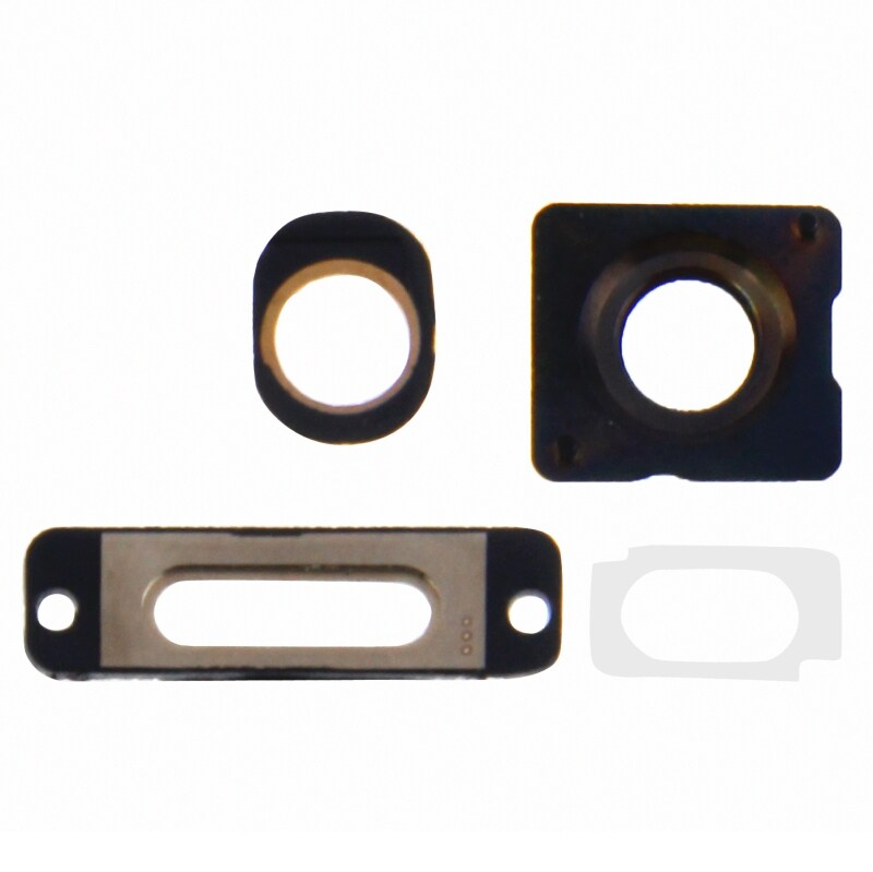 Kameralinse-ring / Lade-kontakt-ring / Hodetelefonring iPhone 5S Gull