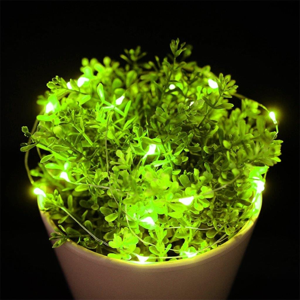 LED Lyssløyfe 3m Batteridrevet - Grønt lys