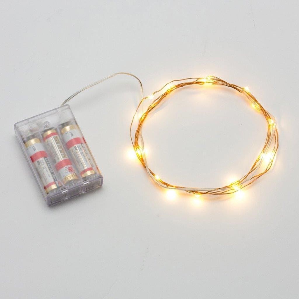 LED Lyssløyfe 3m Batteridrevet - Hvitt lys
