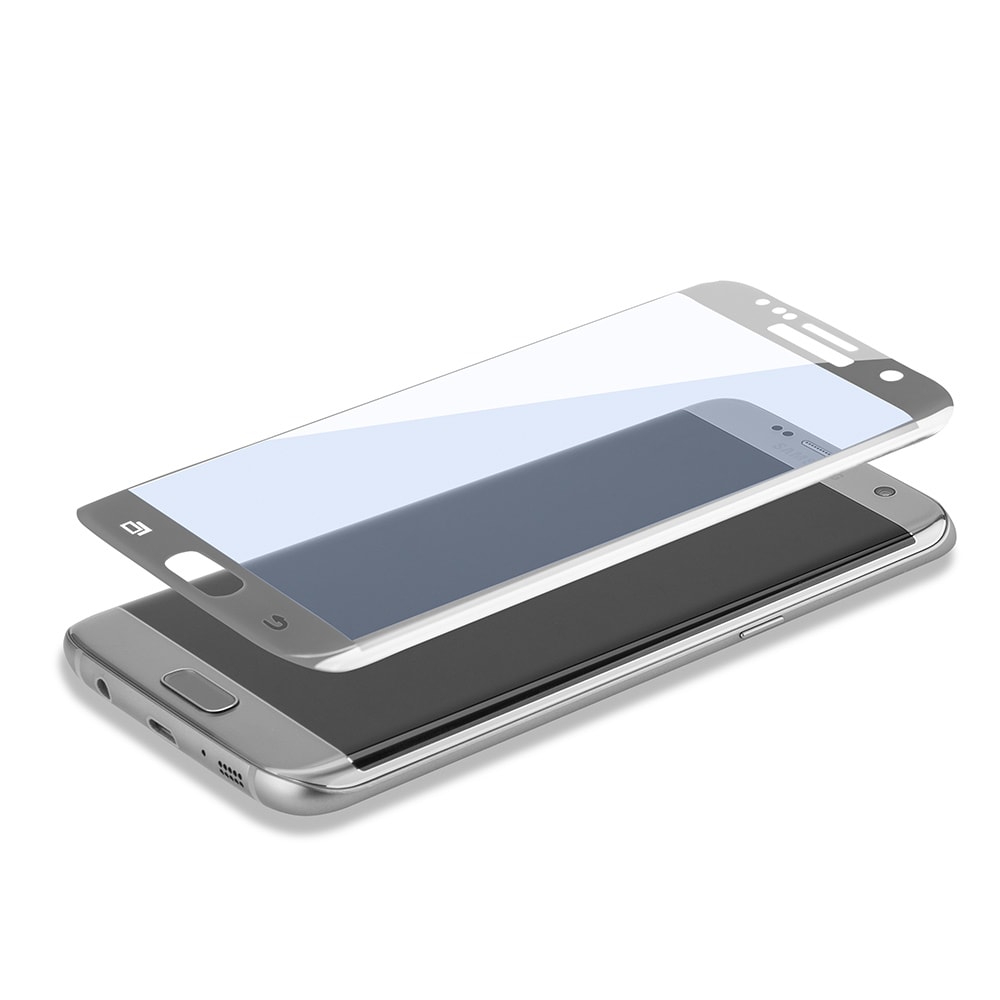 4smarts Second Glass til Samsung Galaxy S7 Edge sølv