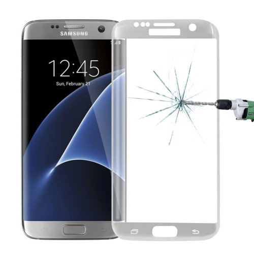 Bøyd Glassbekyttelse Samsung Galaxy S7 Edge - Sølv