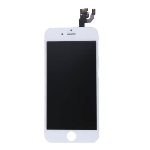 iPhone 6 LCD + Touch Display Skjerm med kamera og ramme - Hvit farge
