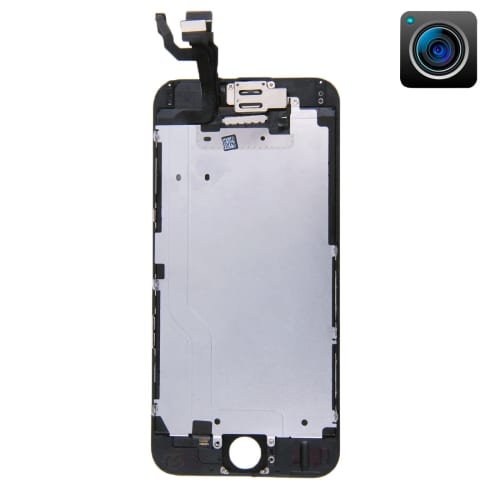 iPhone 6S LCD + Touch Display Skjerm med kamera og ramme - Sort farge