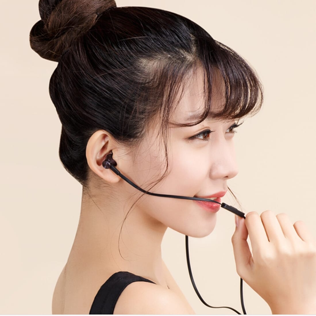 Original Xiaomi Piston In-ear Stereo Bass hodetelefon med Fjernkontroll