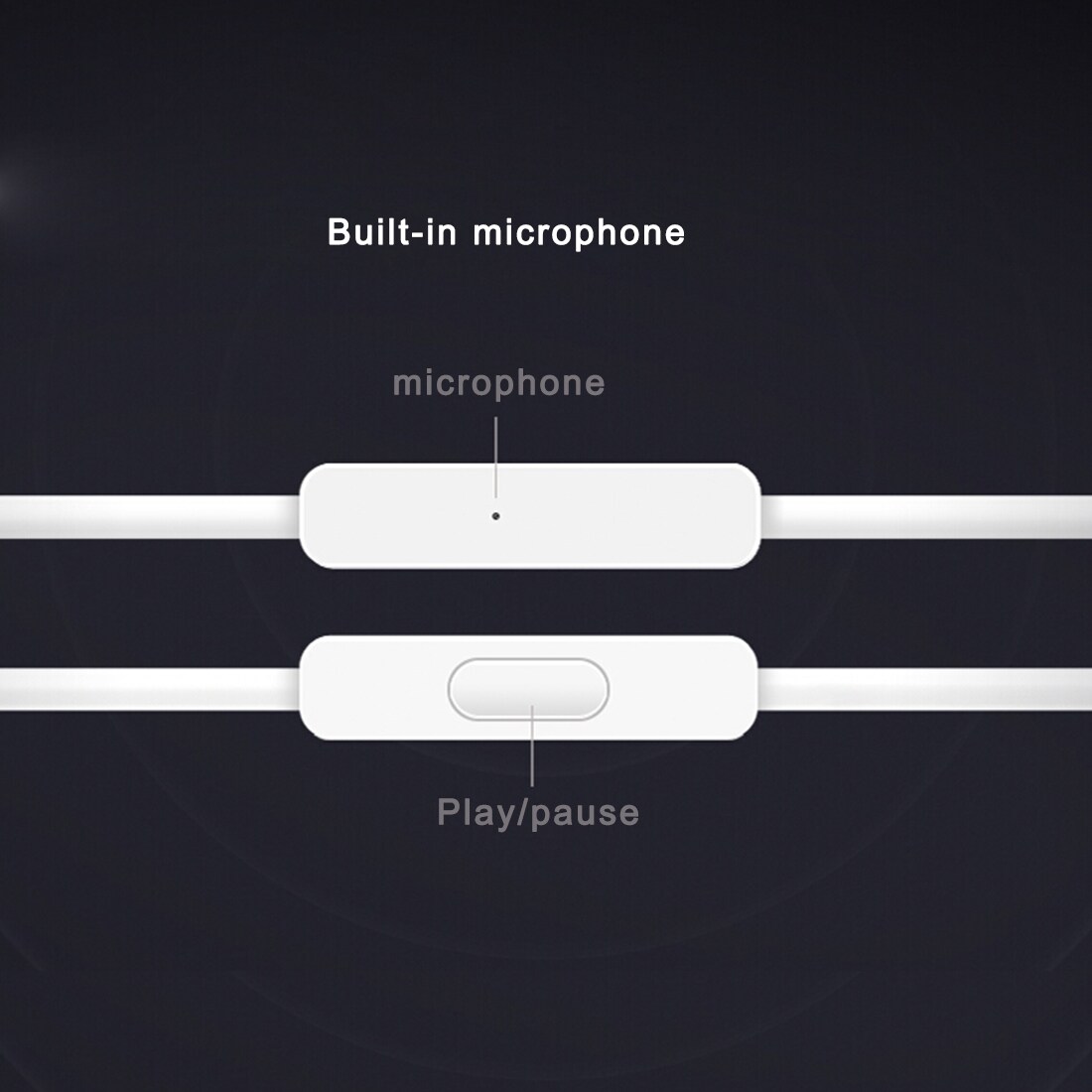 Original Xiaomi Piston In-ear Stereo Bass hodetelefon med Fjernkontroll - Rosa