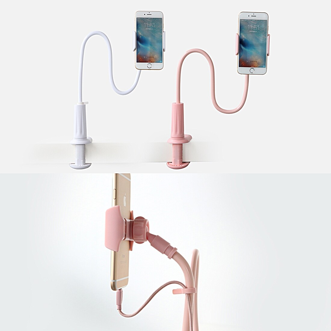 ROCK Fleksibel holder iPhone / Samsung / Sony - Svanehals funksjon