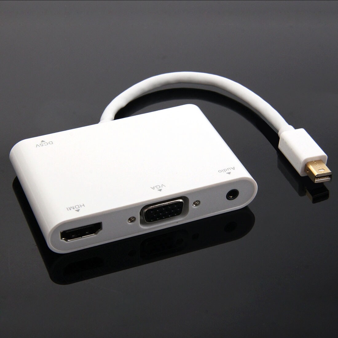 Mini Displayport til VGA / Audio / HDMI Adapter