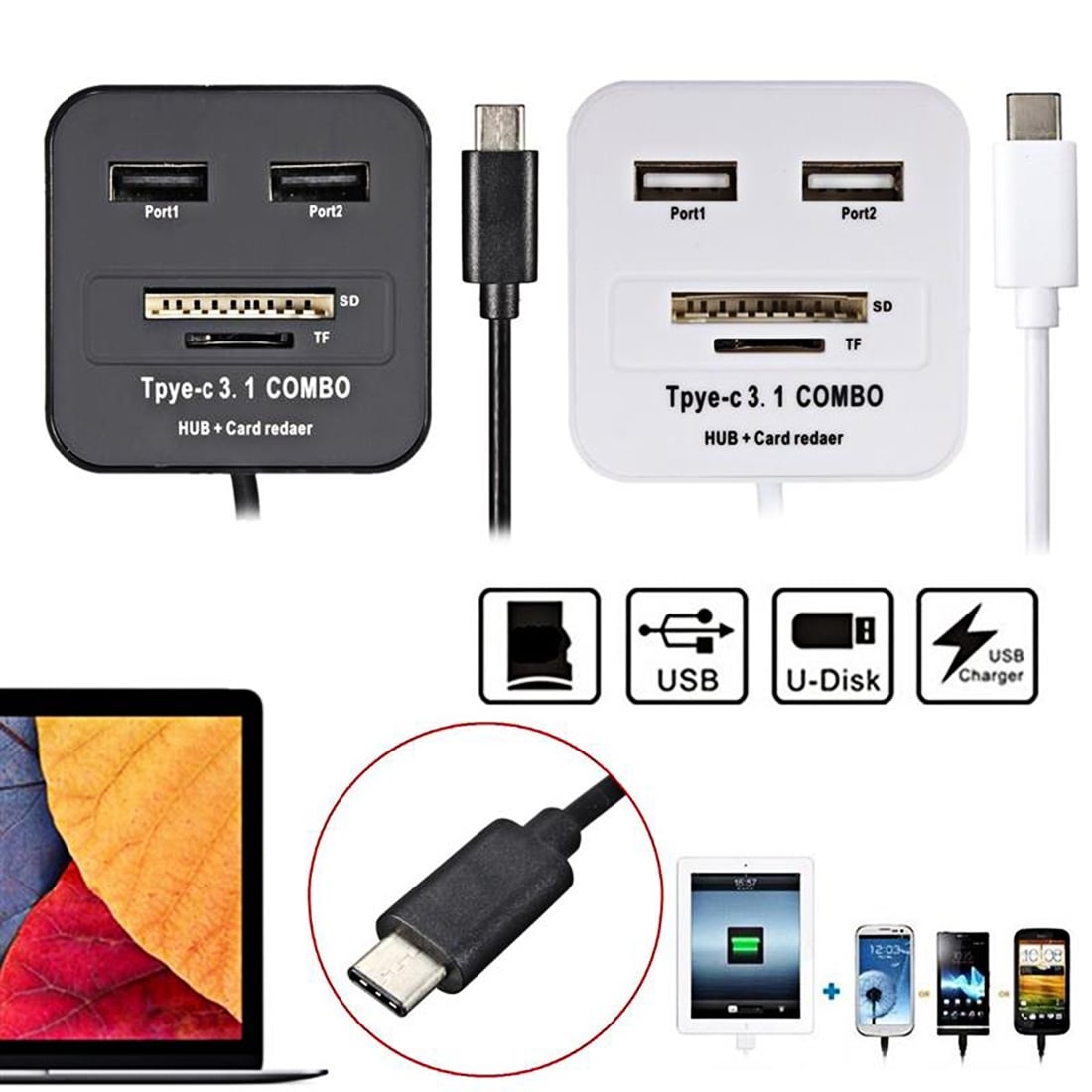 USB Kortleser / Hubb