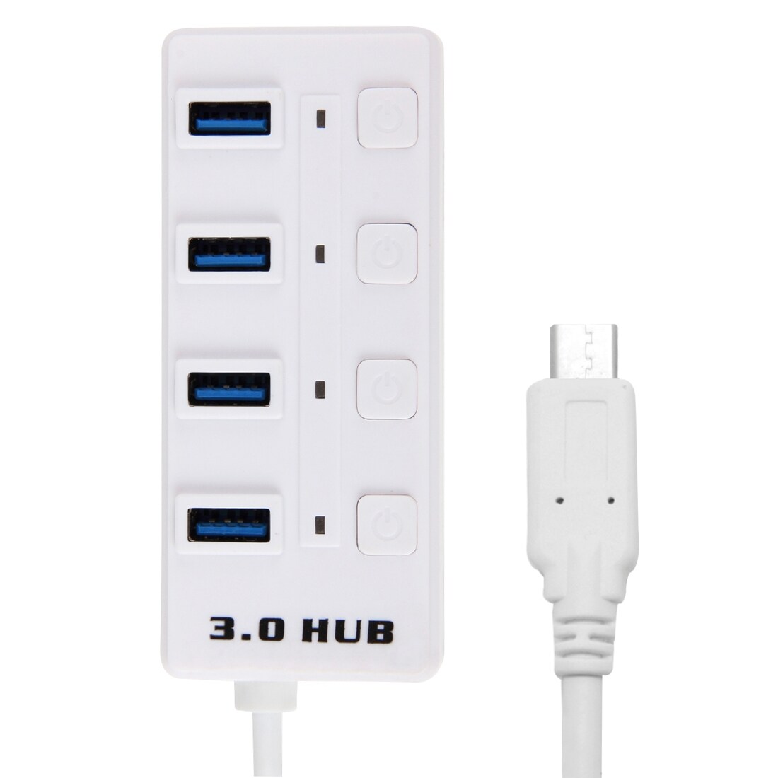 USB Hubb 3.1 Type-C - 4-porters 10 Gbps