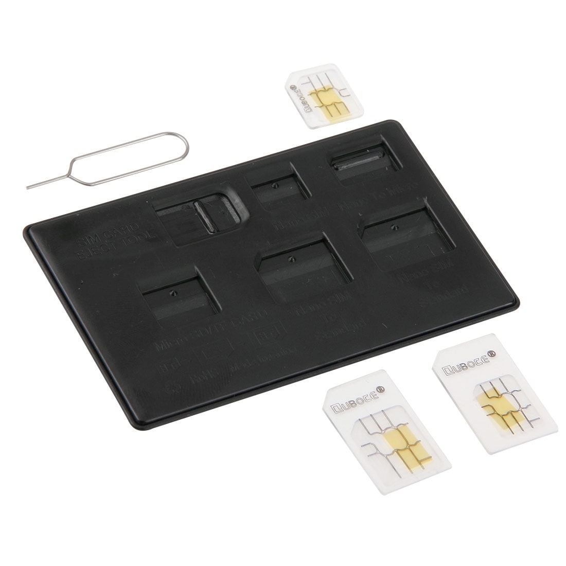 Oppbevaringsboks med Adaptere for Micro / Nano Simkort + Apple åpnings-verktøy
