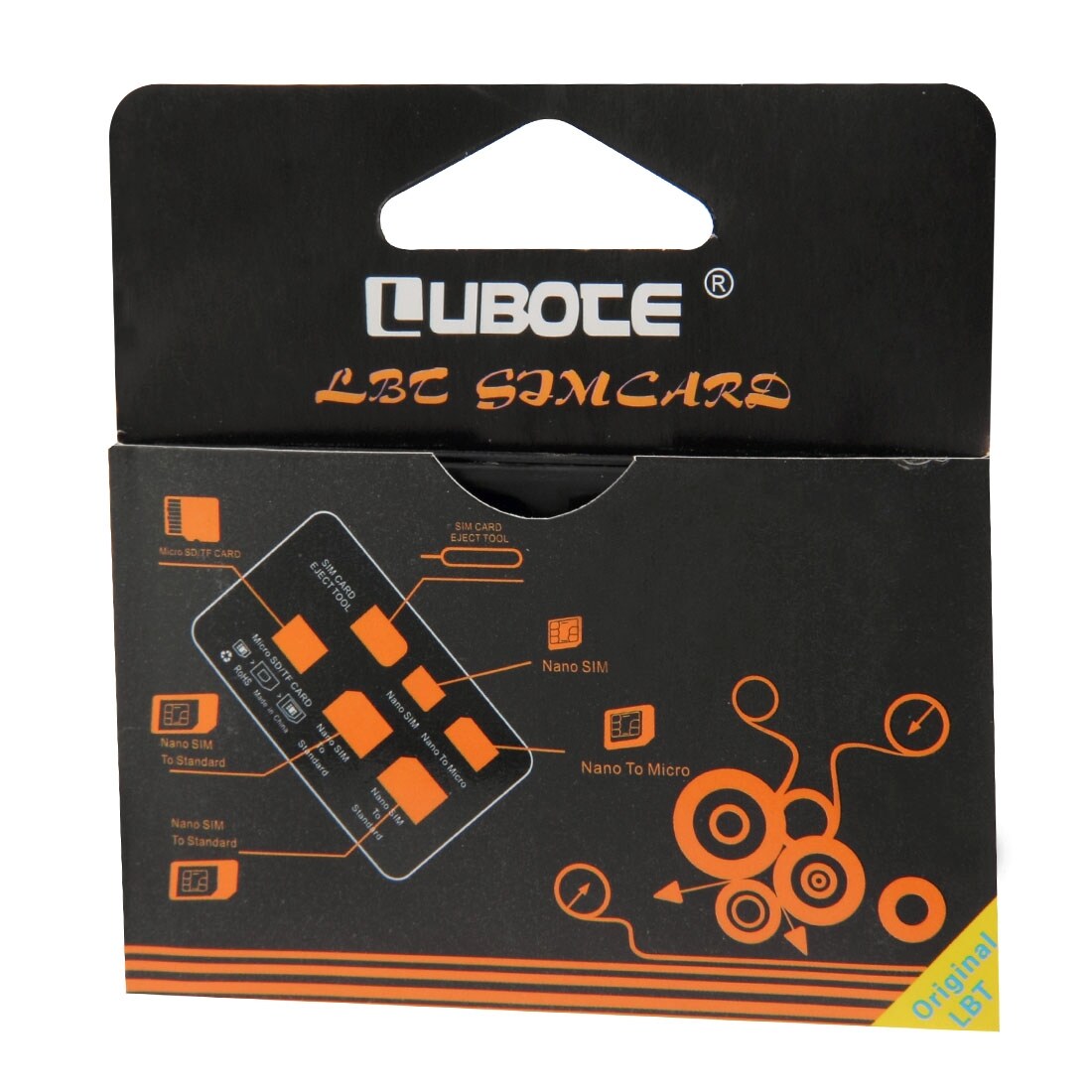 Oppbevaringsboks med Adaptere for Micro / Nano Simkort + Apple åpnings-verktøy