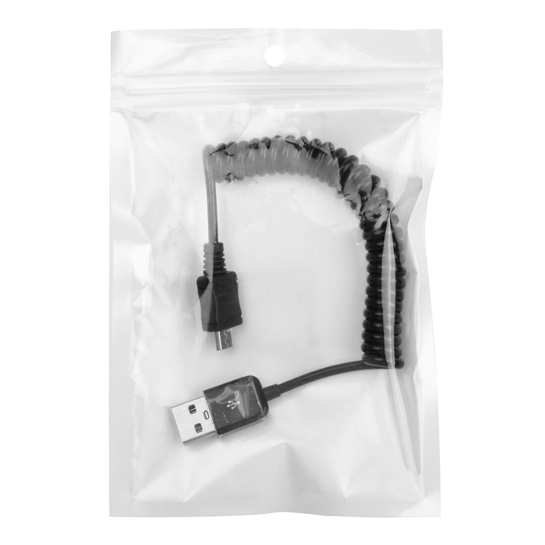 Flokefri uttrekkbar Micro-USB kabel - 24-90cm lang