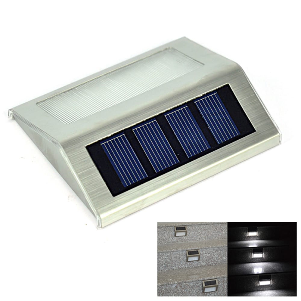 Solcellelampe for rekkverk / trapp