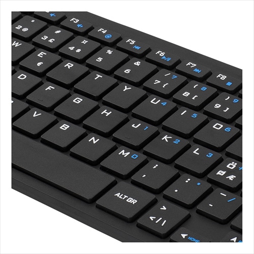 Tastatur & Mus - Mini Nordisk Sort