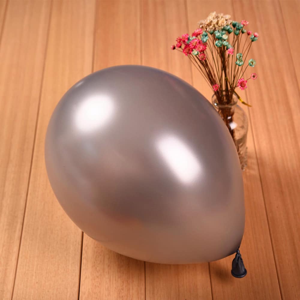 Ballonger Silvermetallic - 100-Pakk