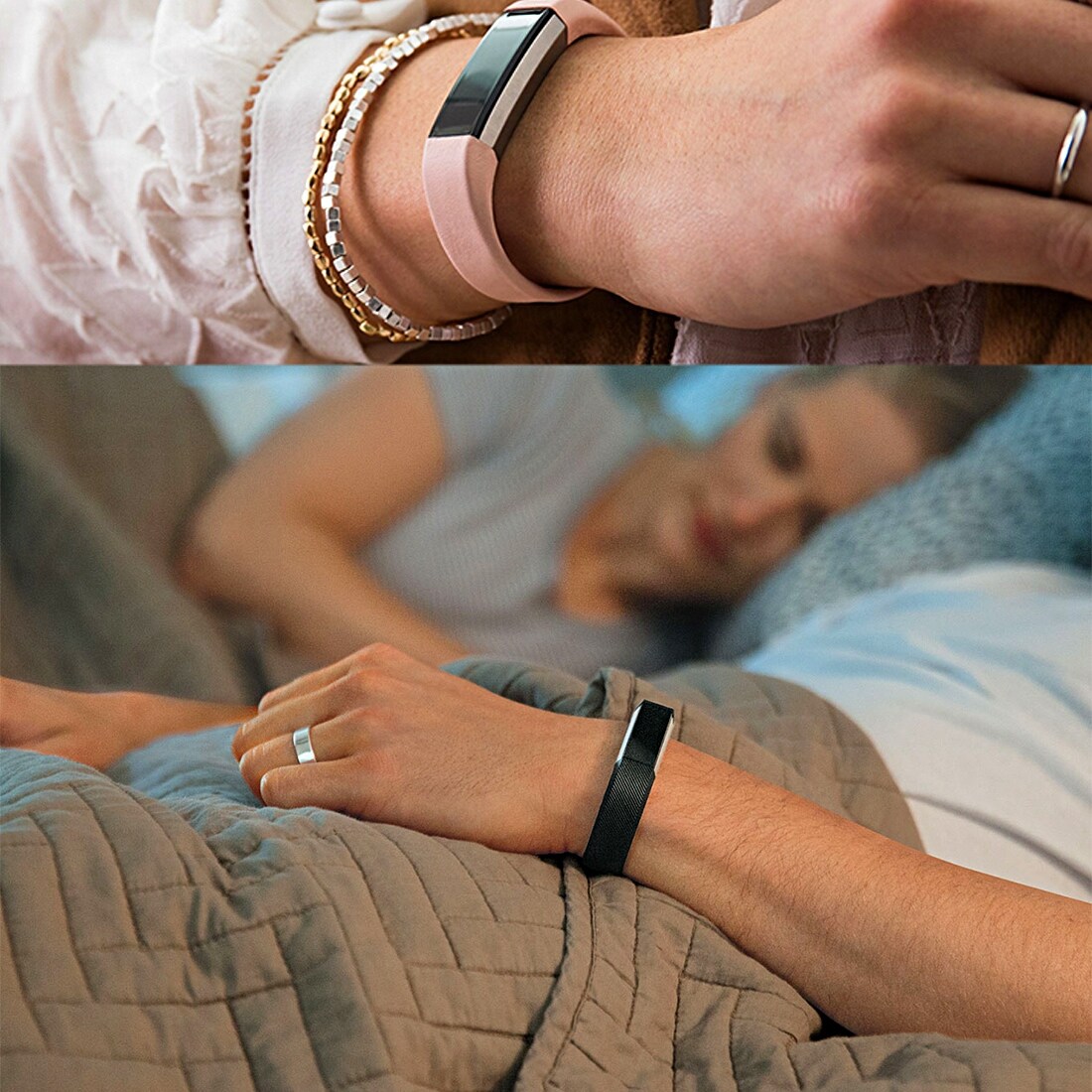Silikon Armbånd til Fitbit Alta - Large