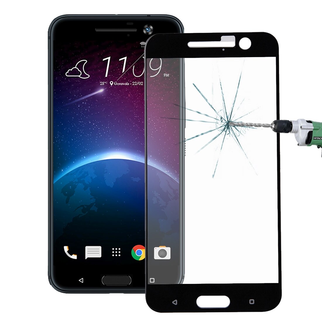 Skjermbeskyttelse av herdet glass HTC One M10