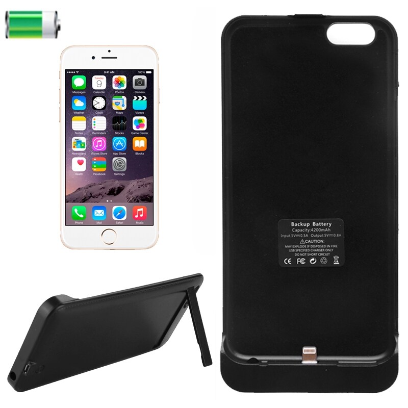 Batteriskall / Batterifutteral iPhone 6/6S Plus 4200mAh