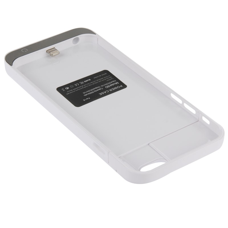 Batteriskall / Batterifutteral iPhone 6/6S 5000mAh