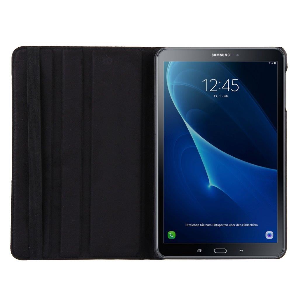 Futteral Samsung Galaxy Tab A 10.1 / T580 (2016) med holder i svart farge