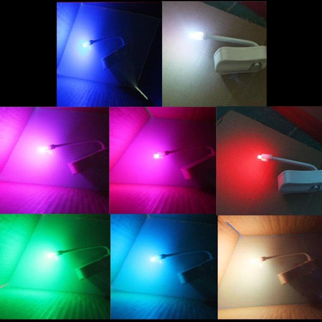 Toalettbelysning 8 fargers LED