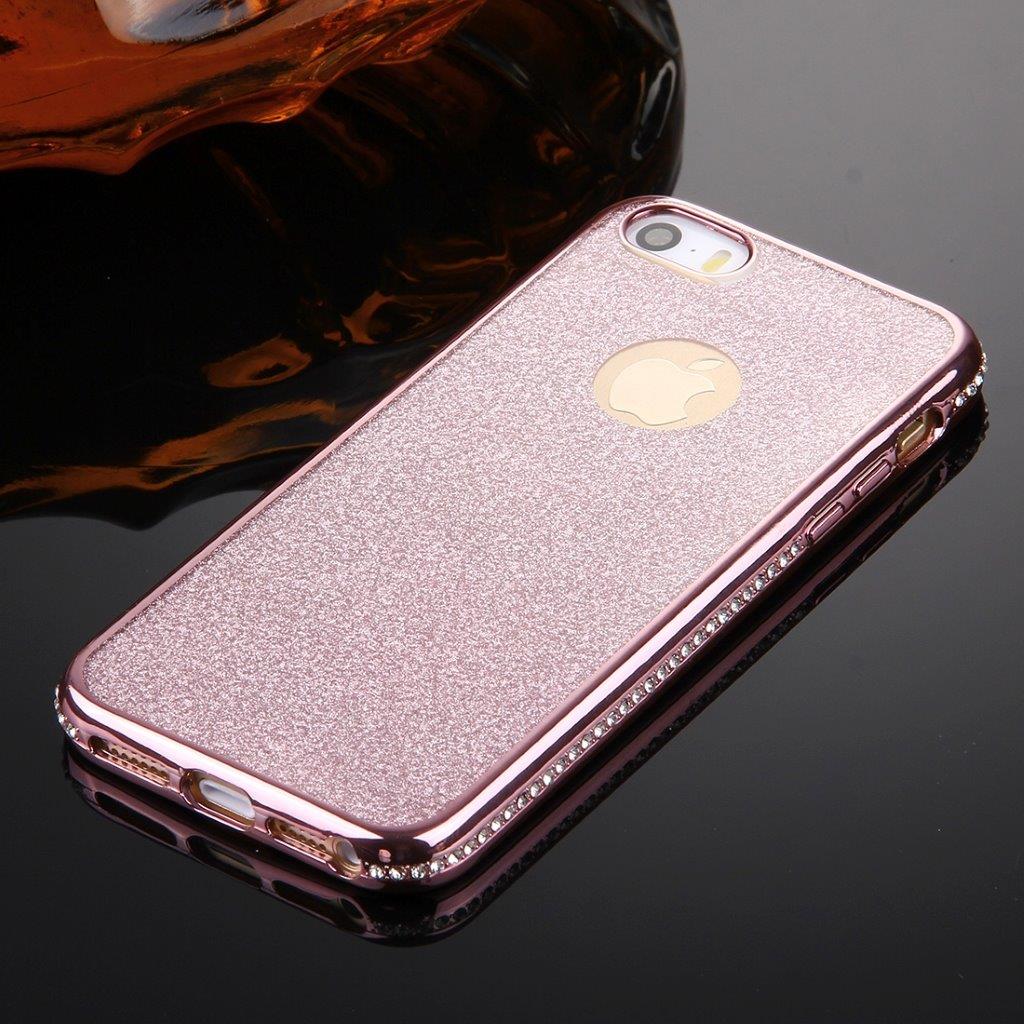 Diamantskall iPhone SE & 5s & 5 i Rose Gull