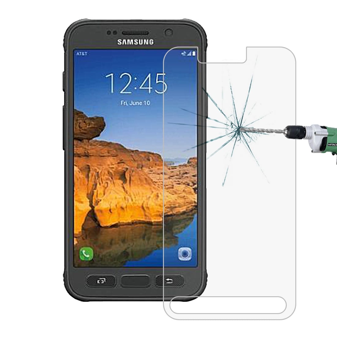 Glassbeskyttelse Samsung Galaxy S7 Active - 2Pack temperert 0.26mm 9H