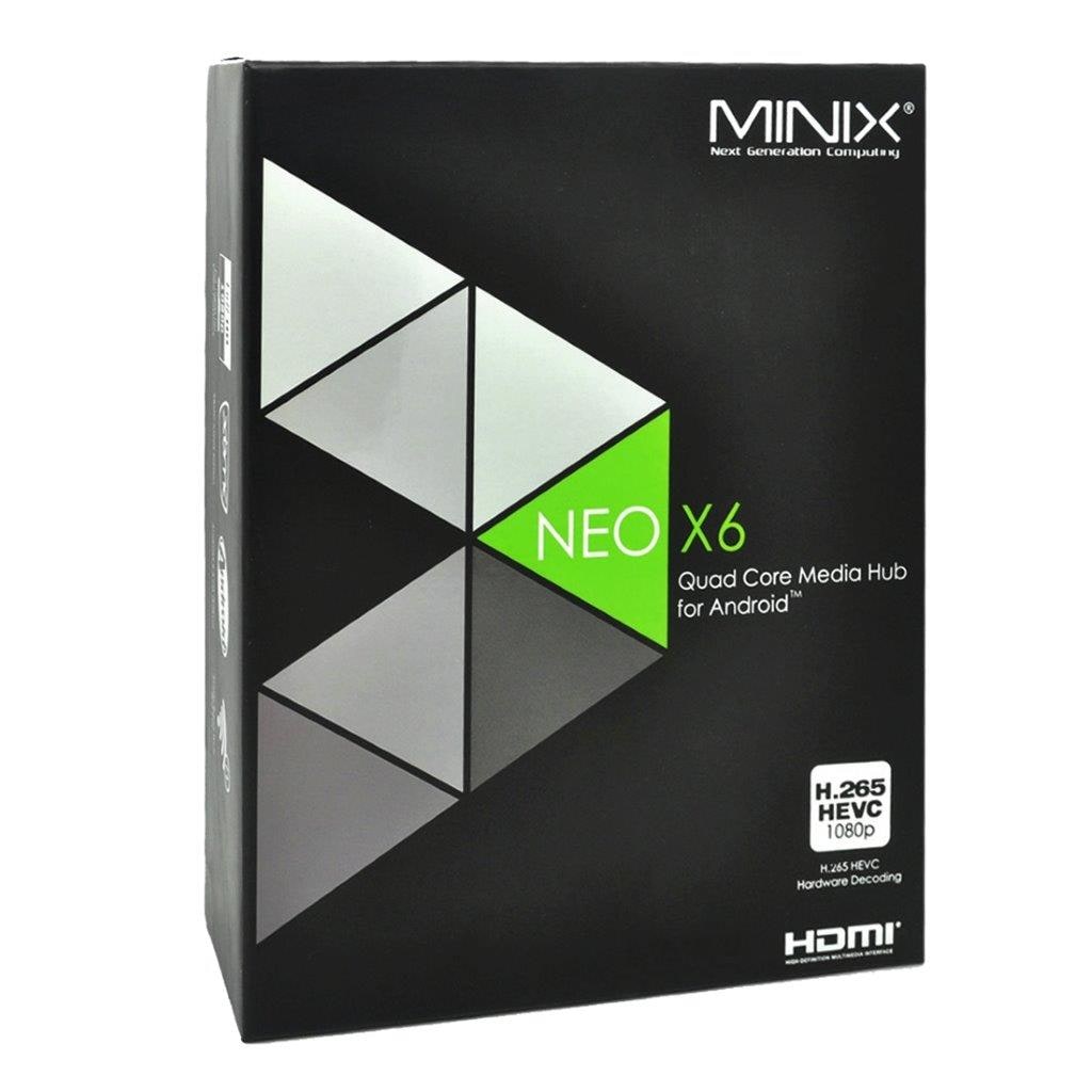 MINIX NEO X6 HD Mediespiller 1080P Android - Fjern, WiFi, Bluetooth