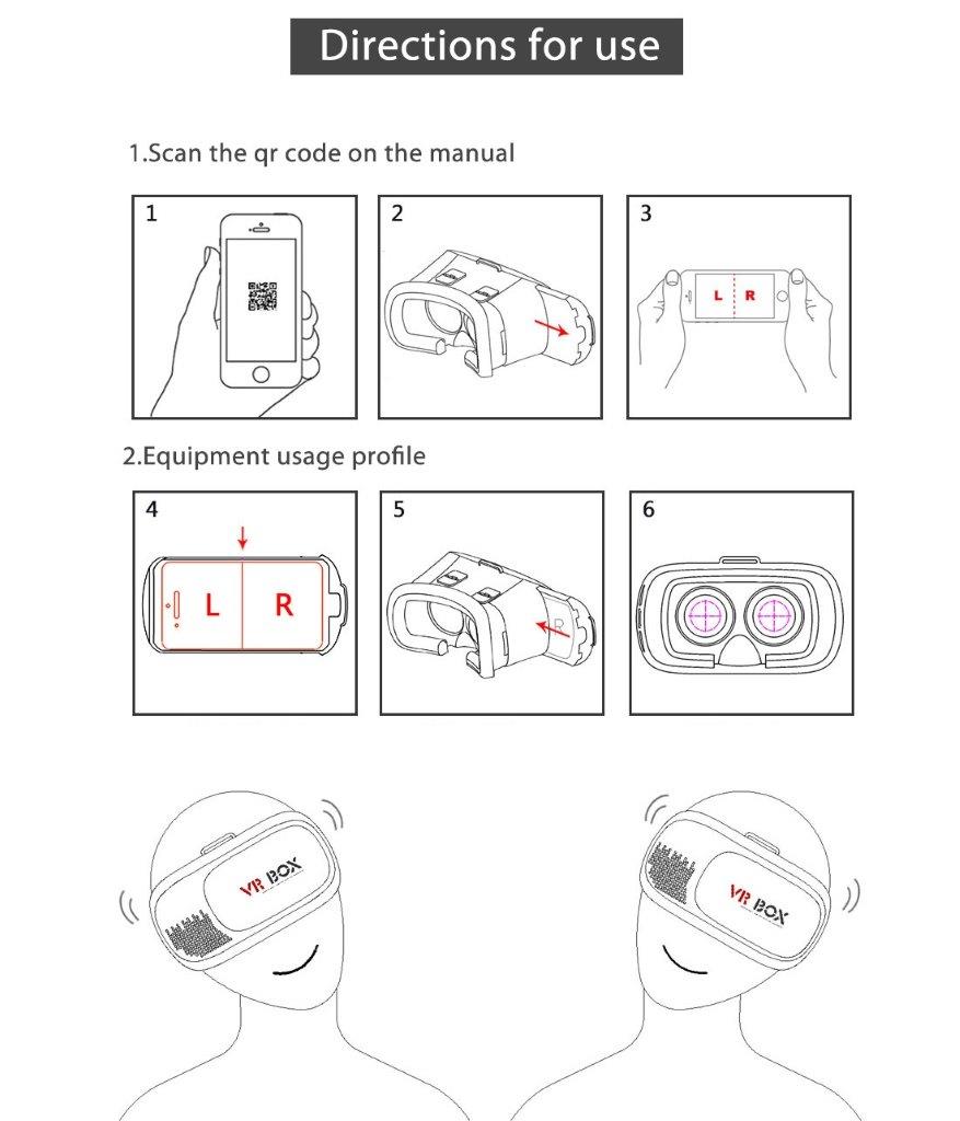 VR 3D-briller til mobiltelefon