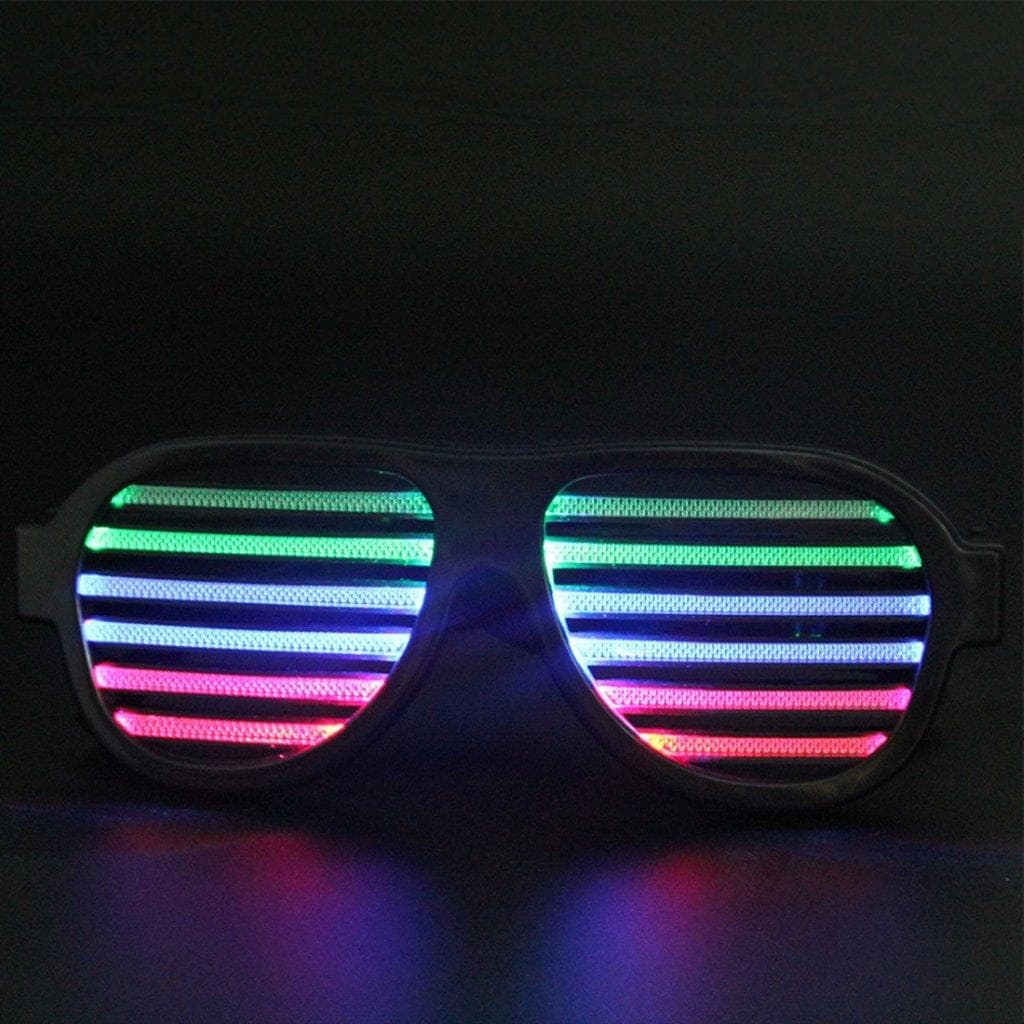 LED lysende partybriller - Blinker i takt med musikken