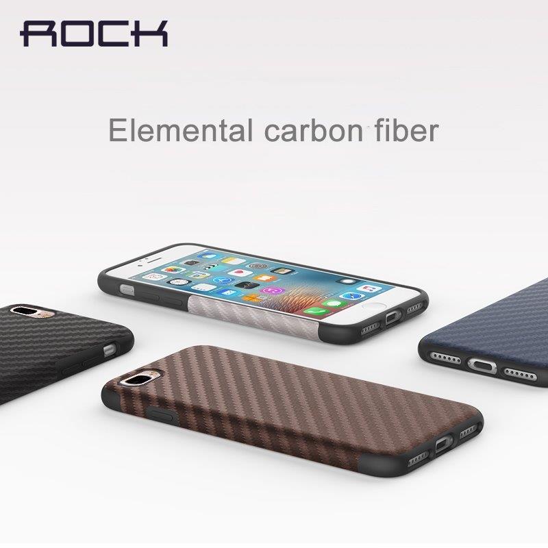 Rock mobildeksel iPhone 8 Plus / 7 Plus Natural Artistic Carbon Fibre