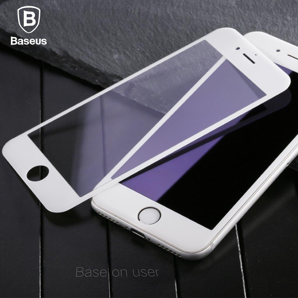 Baseus glassbeskyttelse iPhone 8 / 7 - Fullskjermbeskyttelse svart