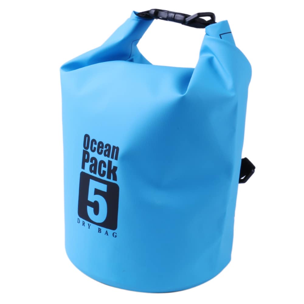 Vanntett Bag / Dry Bag - 5 Liter Blå Tørrsekk