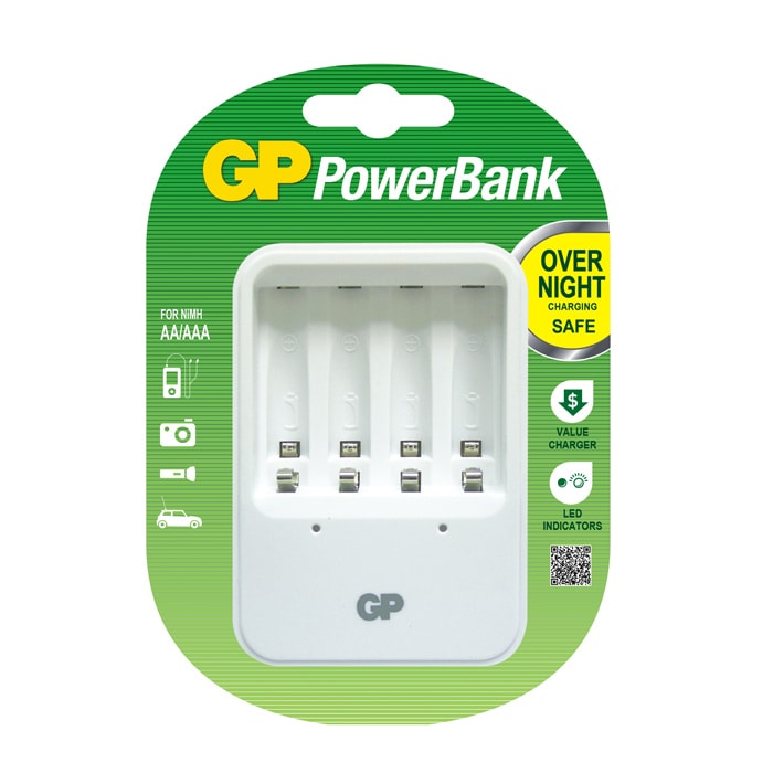 GP PowerBank PB420 - Lader for AA/AAA- batterier