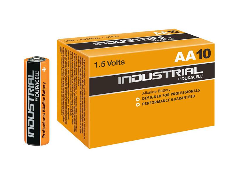 Duracell INDUSTRIAL MN1500/LR6 Mignon AA Batteri 10-pack