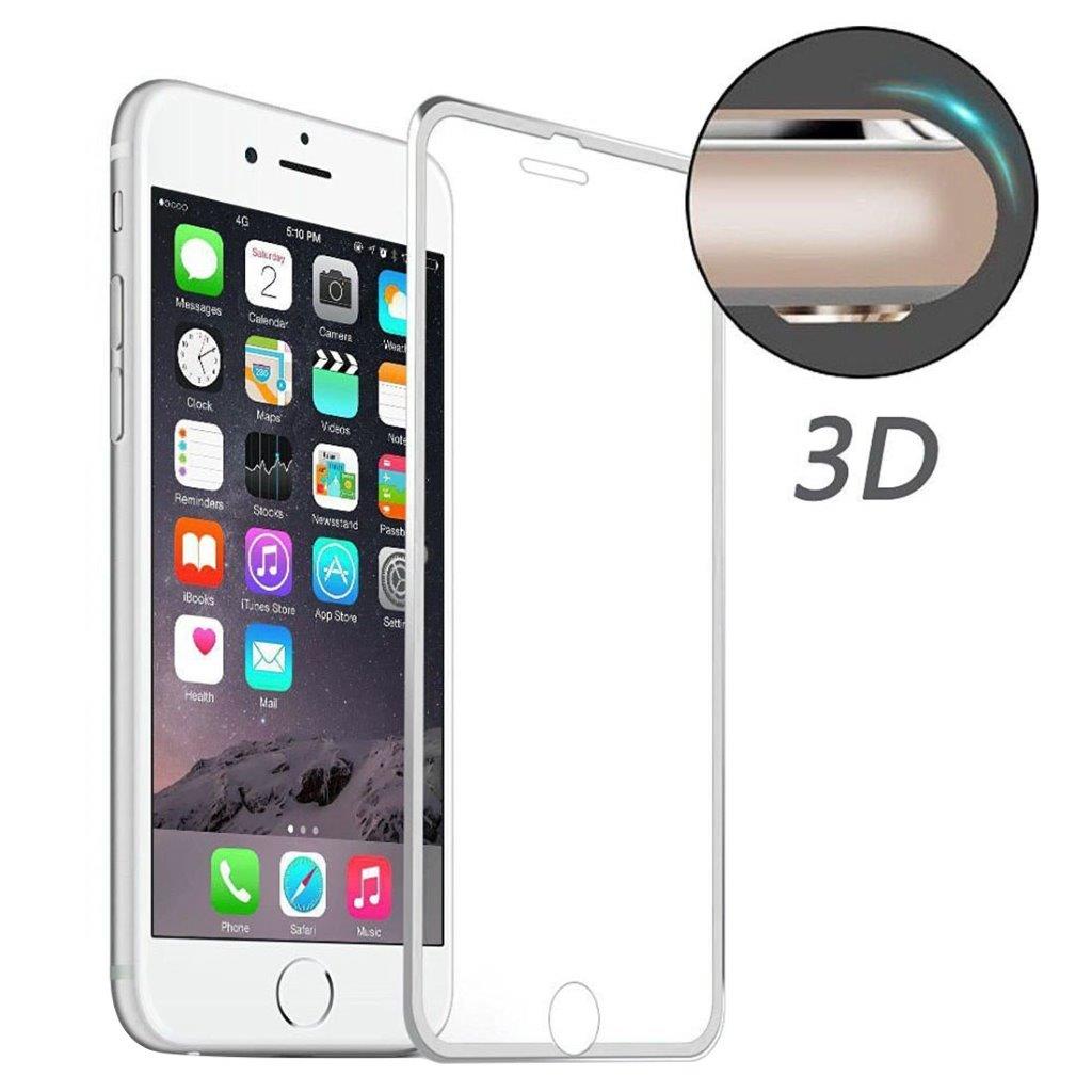 Herdet Glassbeskyttelse iPhone 8 Plus / 7 Plus - Bøyd Sølv