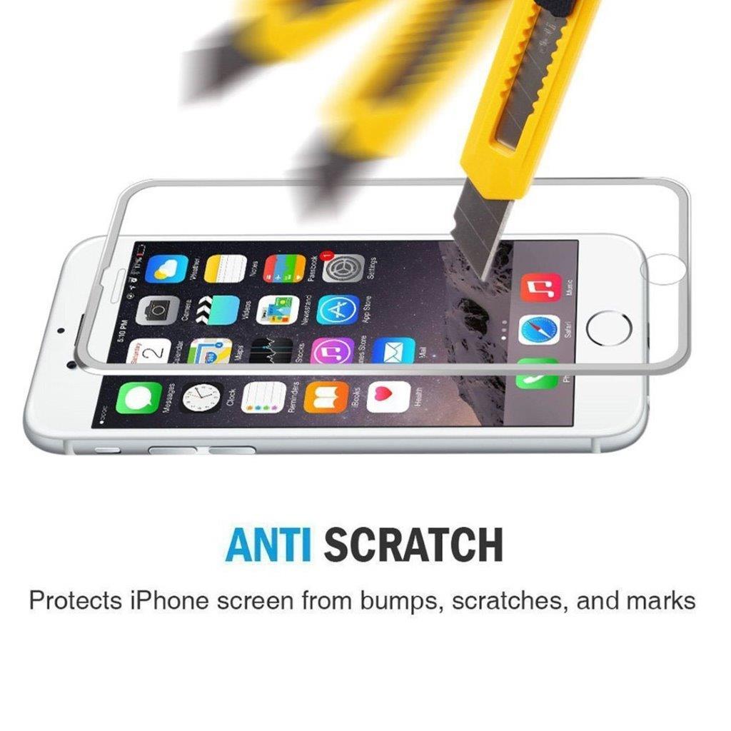 Herdet Glassbeskyttelse iPhone 8 Plus / 7 Plus - Bøyd Sølv