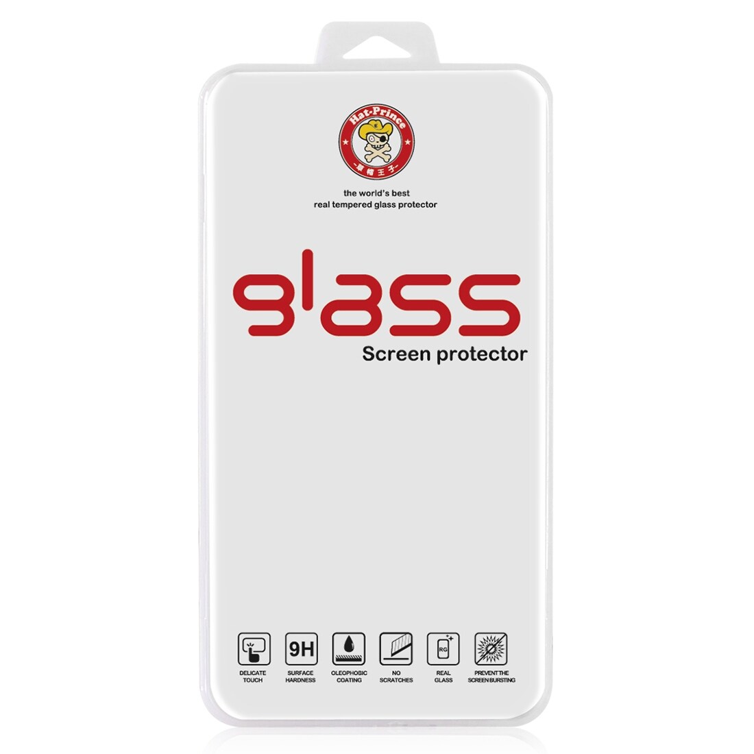 Herdet Glassbeskyttelse iPhone 6 Plus  - Bøyd Svart