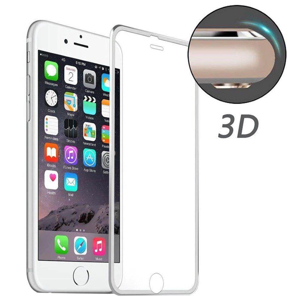 Herdet Glassbeskyttelse iPhone 6 / 6S - Bøyd Sølv